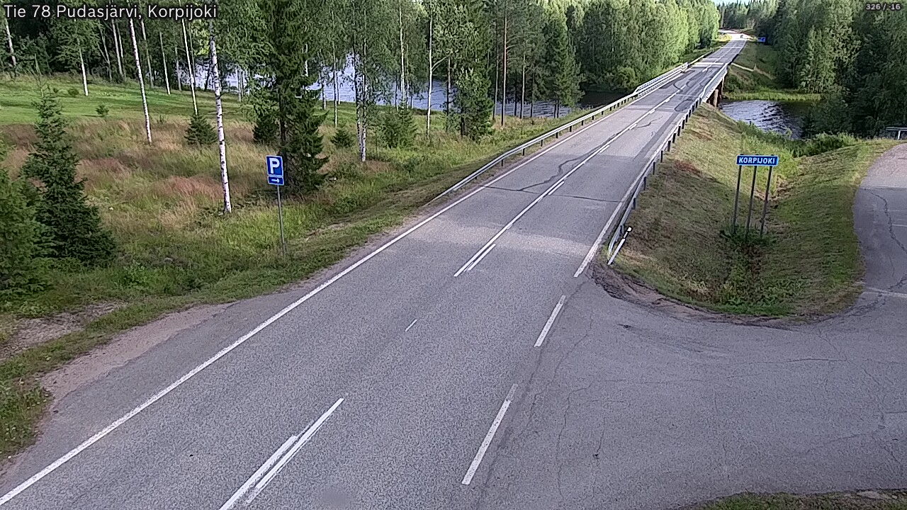 Kelikamerat Kuva Tie 78 Pudasjärvi, Korpijo, Pudasjärvi, Pohjois-Pohjanmaa