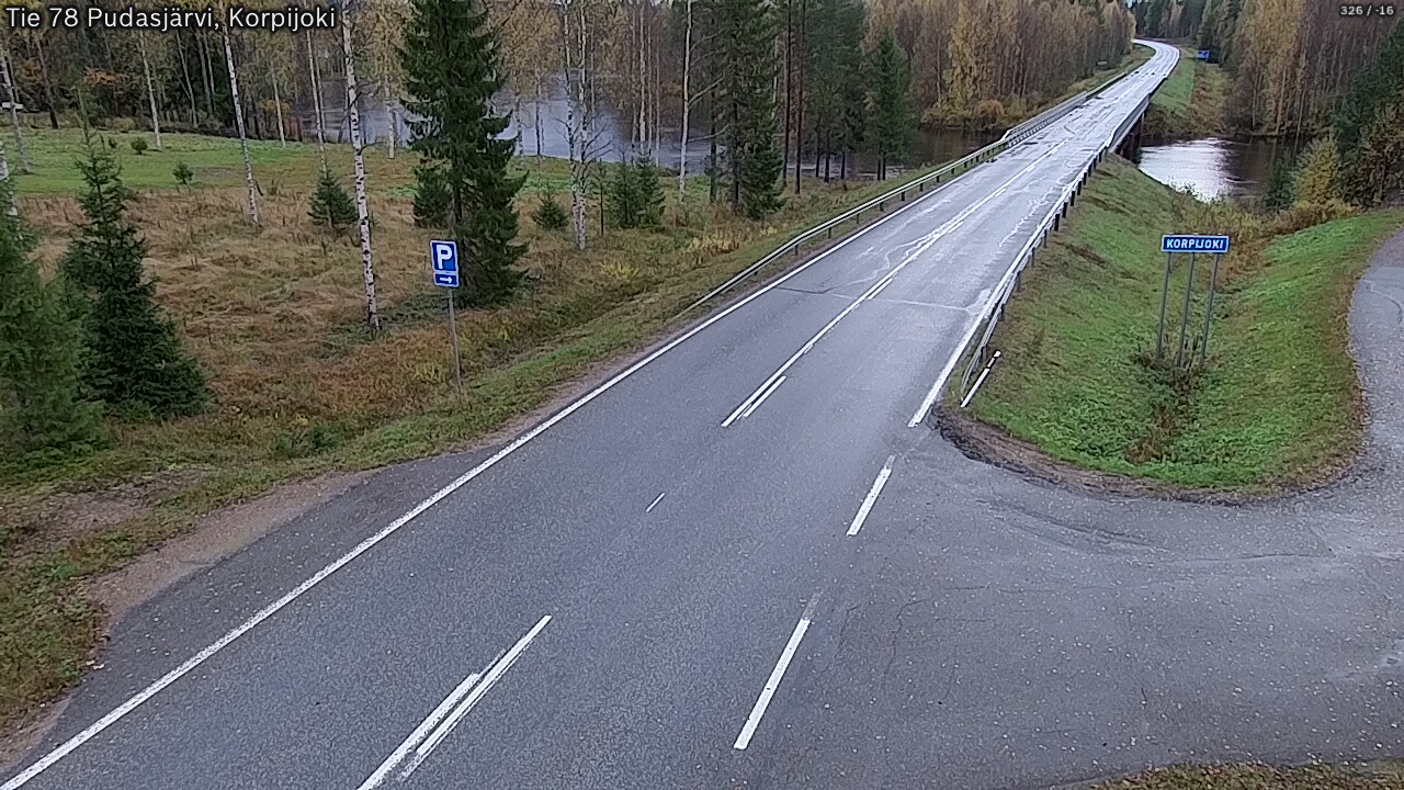Weather Camera Image Road 78 Pudasjärvi, Korpijoki, Pudasjärvi, Pohjois-Pohjanmaa