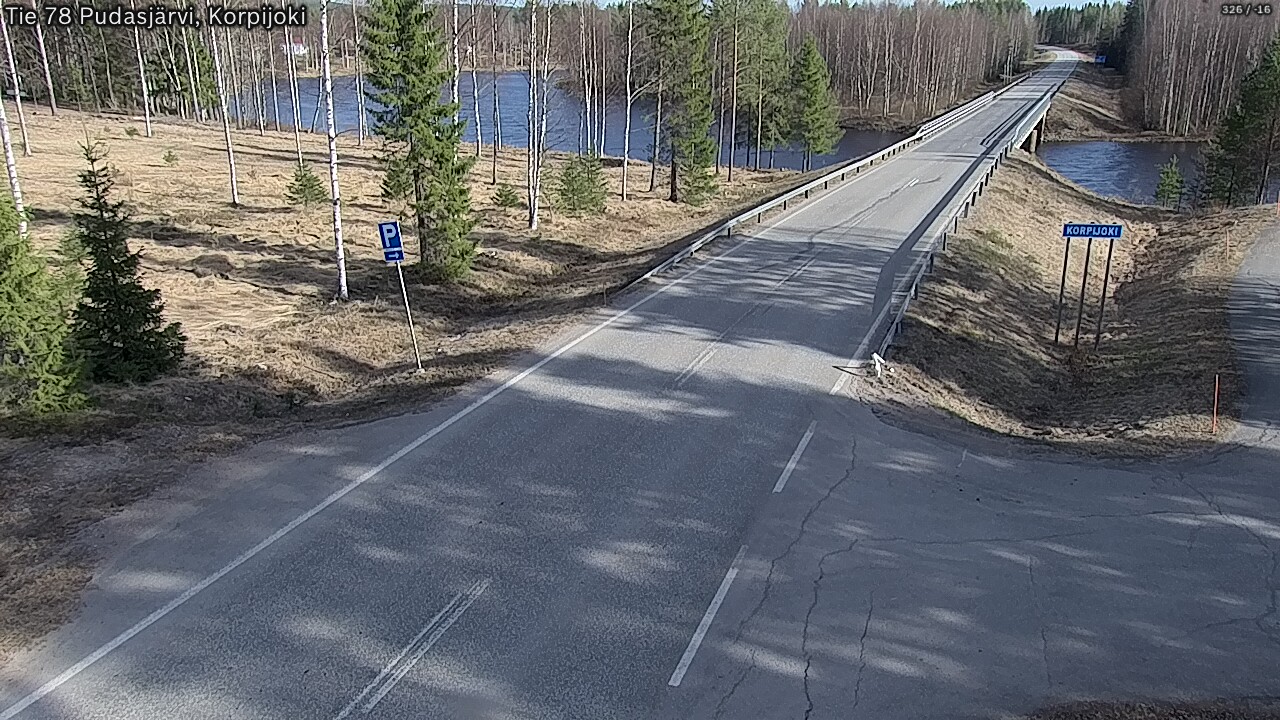 Kelikamerat Kuva Tie 78 Pudasjärvi, Korpijo, Pudasjärvi, Pohjois-Pohjanmaa