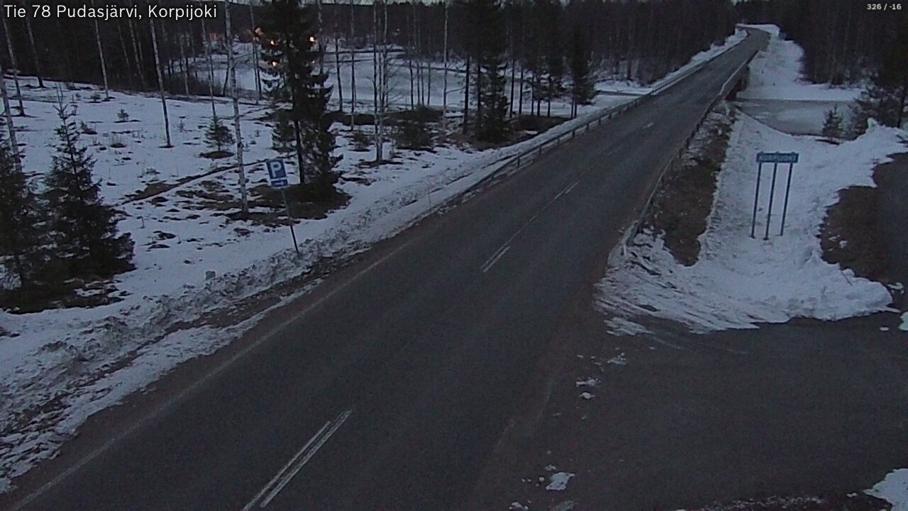 Kelikamerat Kuva Tie 78 Pudasjärvi, Korpijo, Pudasjärvi, Pohjois-Pohjanmaa