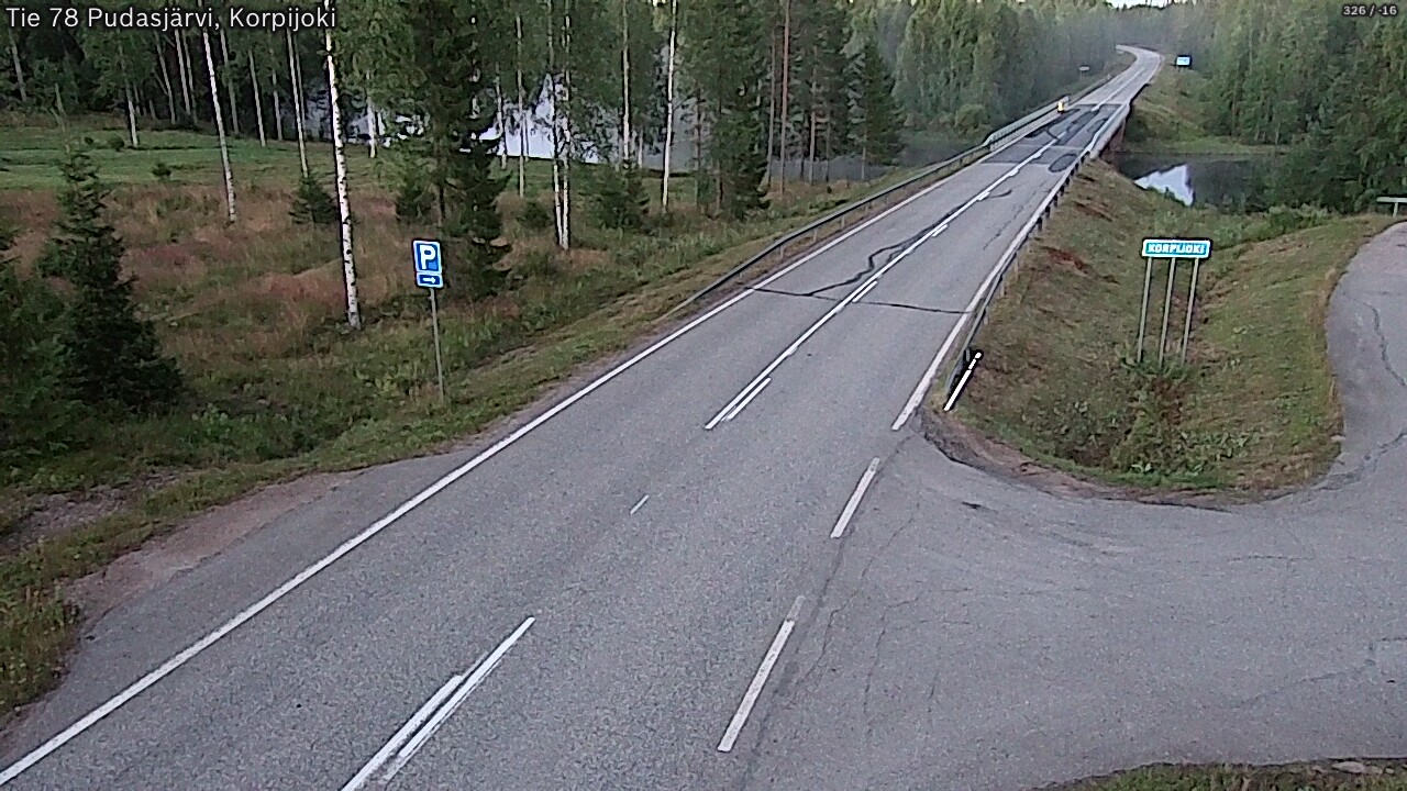 Kelikamerat Kuva Tie 78 Pudasjärvi, Korpijo, Pudasjärvi, Pohjois-Pohjanmaa