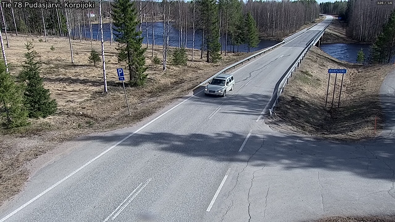 Kelikamerat Kuva Tie 78 Pudasjärvi, Korpijo, Pudasjärvi, Pohjois-Pohjanmaa