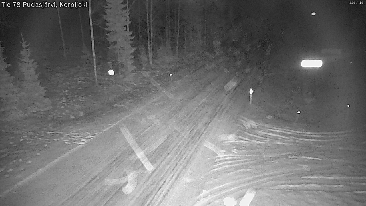 Kelikamerat Kuva Tie 78 Pudasjärvi, Korpijo, Pudasjärvi, Pohjois-Pohjanmaa