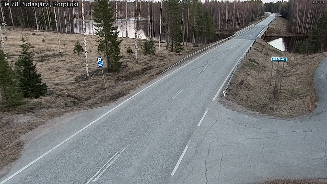 Kelikamerat Kuva Tie 78 Pudasjärvi, Korpijo, Pudasjärvi, Pohjois-Pohjanmaa