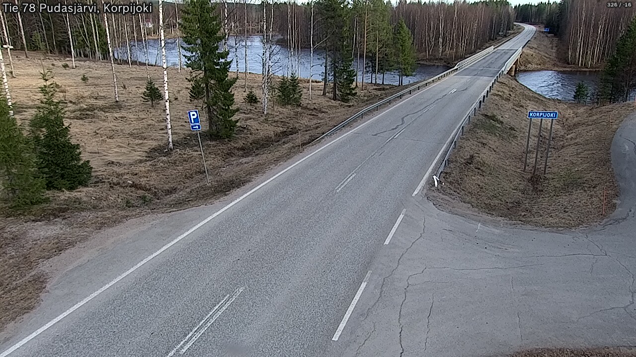 Kelikamerat Kuva Tie 78 Pudasjärvi, Korpijo, Pudasjärvi, Pohjois-Pohjanmaa