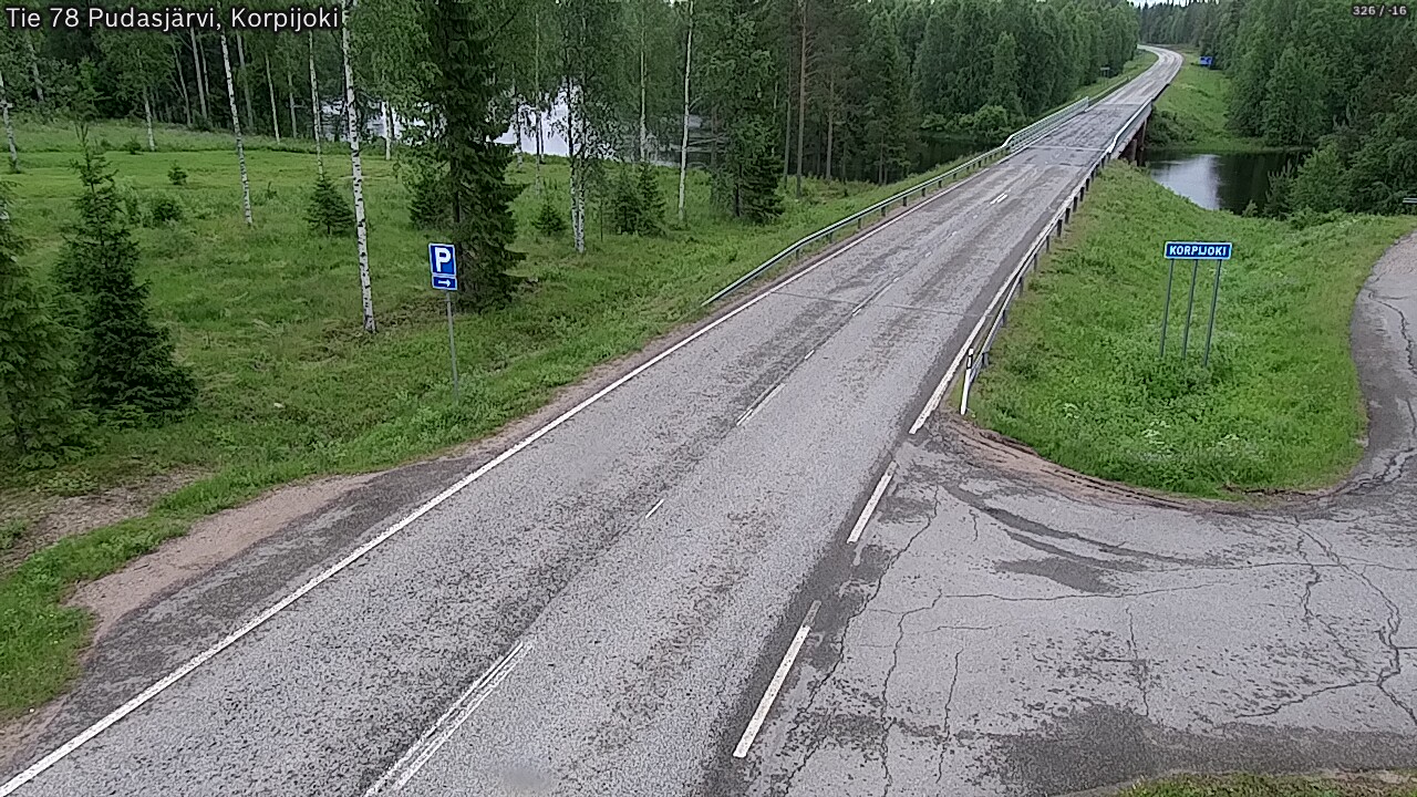 Kelikamerat Kuva Tie 78 Pudasjärvi, Korpijo, Pudasjärvi, Pohjois-Pohjanmaa