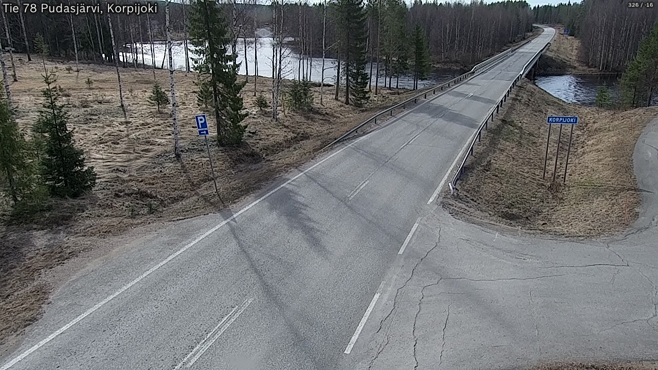 Kelikamerat Kuva Tie 78 Pudasjärvi, Korpijo, Pudasjärvi, Pohjois-Pohjanmaa
