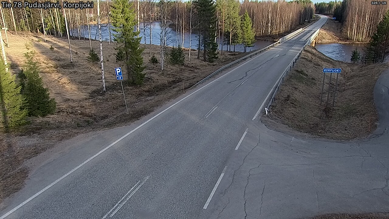 Kelikamerat Kuva Tie 78 Pudasjärvi, Korpijo, Pudasjärvi, Pohjois-Pohjanmaa