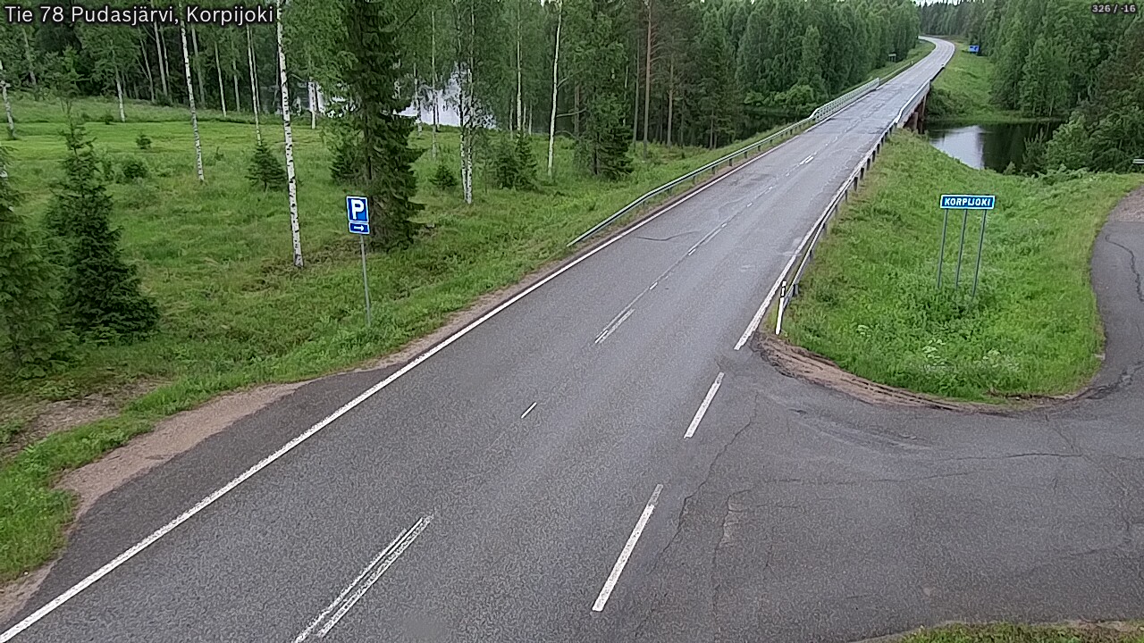 Kelikamerat Kuva Tie 78 Pudasjärvi, Korpijo, Pudasjärvi, Pohjois-Pohjanmaa