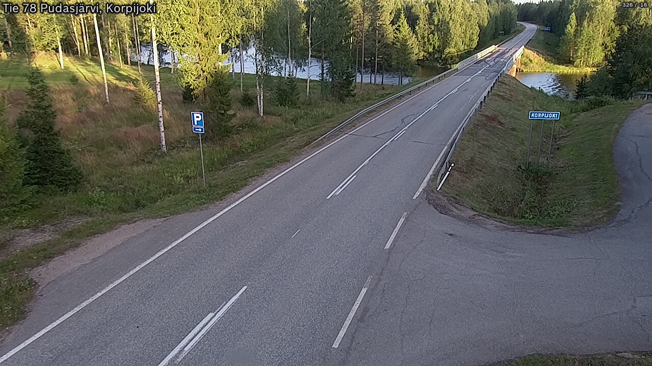 Kelikamerat Kuva Tie 78 Pudasjärvi, Korpijo, Pudasjärvi, Pohjois-Pohjanmaa