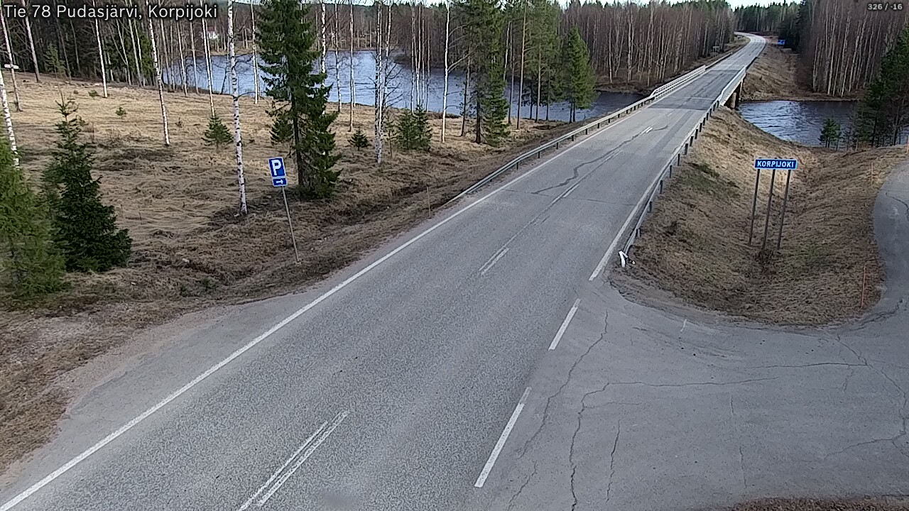 Kelikamerat Kuva Tie 78 Pudasjärvi, Korpijo, Pudasjärvi, Pohjois-Pohjanmaa