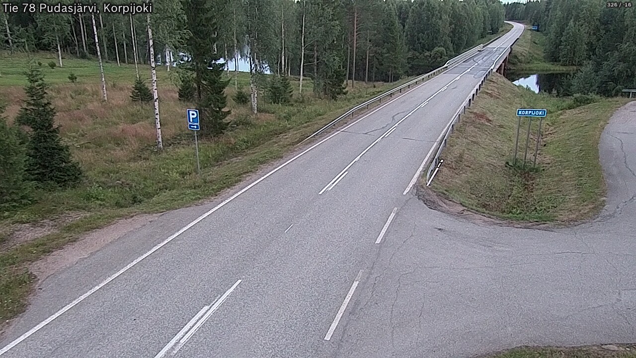 Kelikamerat Kuva Tie 78 Pudasjärvi, Korpijo, Pudasjärvi, Pohjois-Pohjanmaa