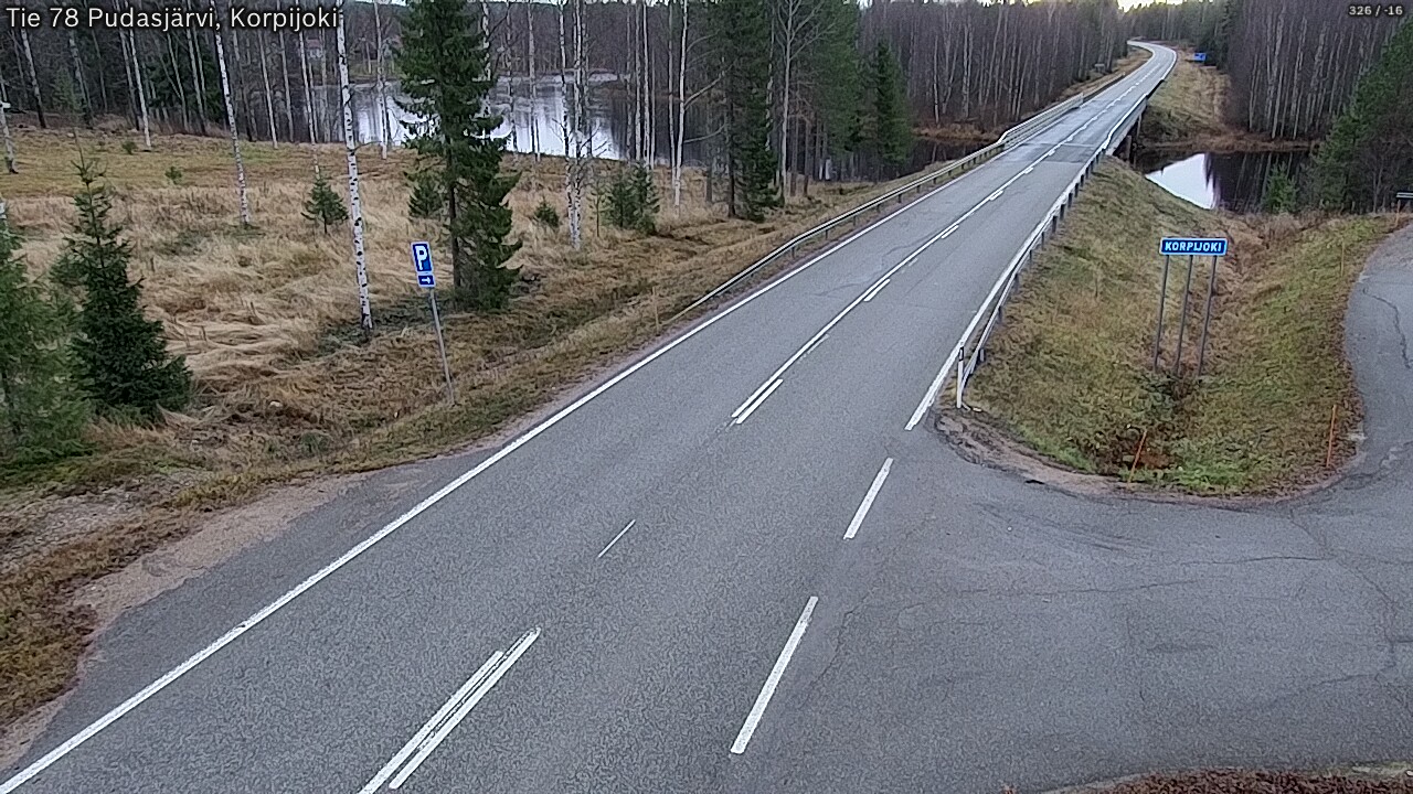 Kelikamerat Kuva Tie 78 Pudasjärvi, Korpijo, Pudasjärvi, Pohjois-Pohjanmaa