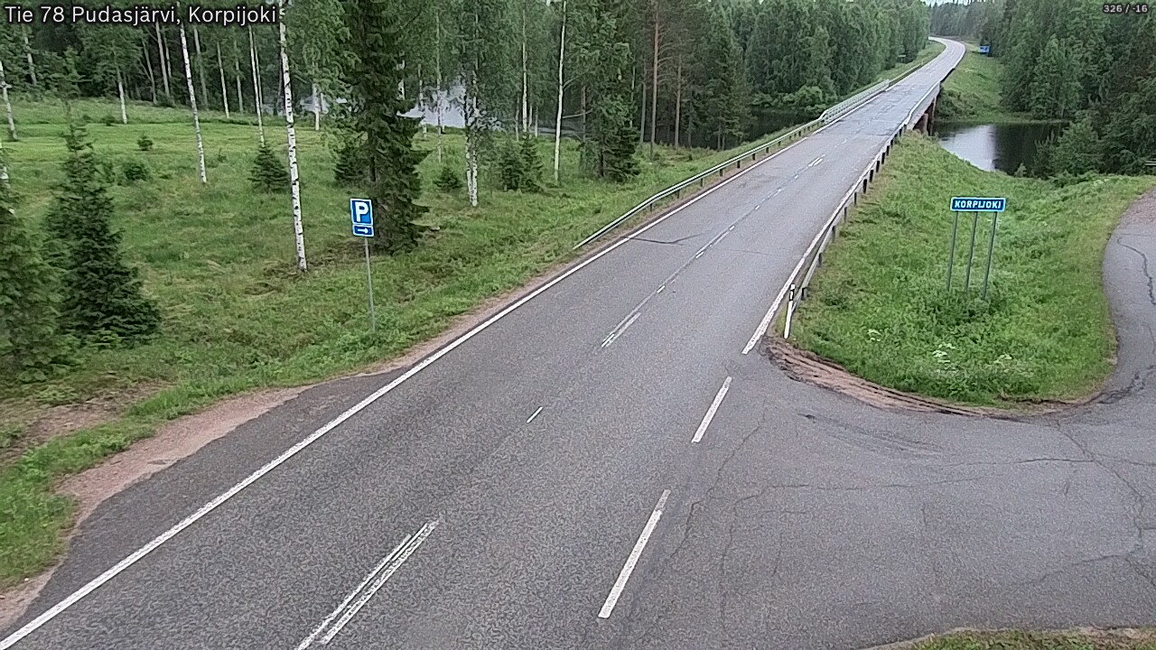 Kelikamerat Kuva Tie 78 Pudasjärvi, Korpijo, Pudasjärvi, Pohjois-Pohjanmaa
