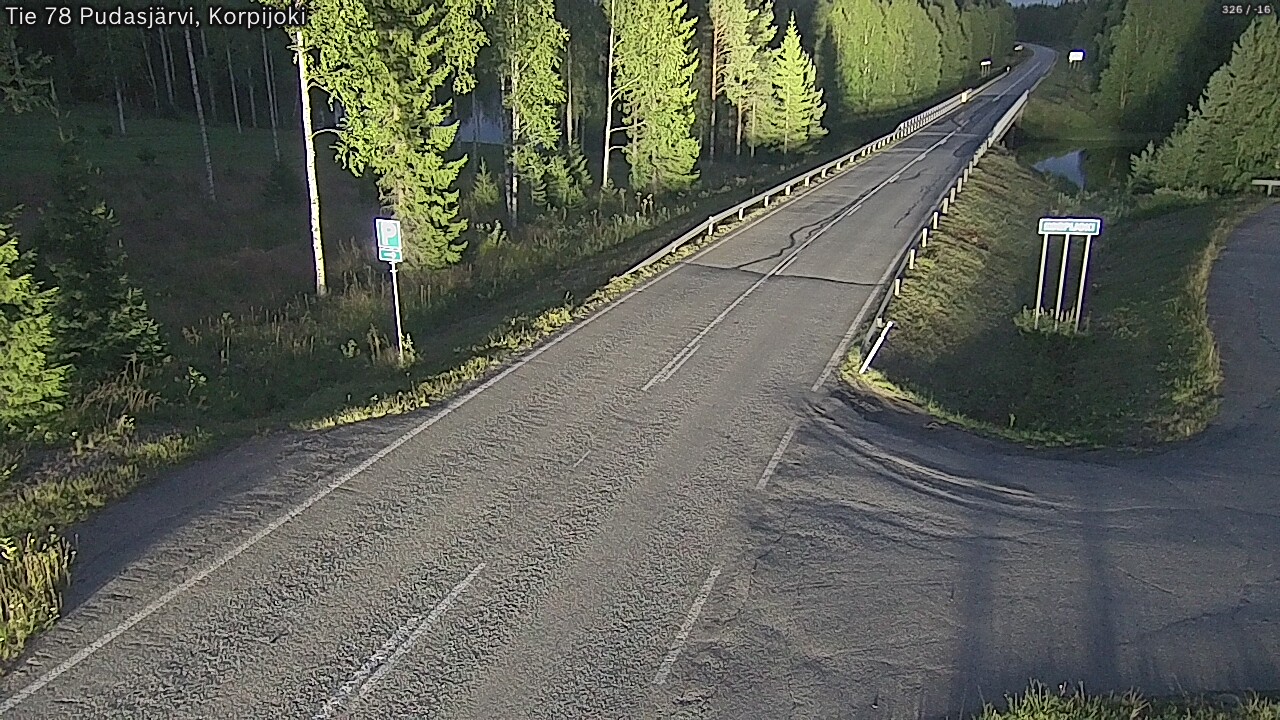 Kelikamerat Kuva Tie 78 Pudasjärvi, Korpijo, Pudasjärvi, Pohjois-Pohjanmaa