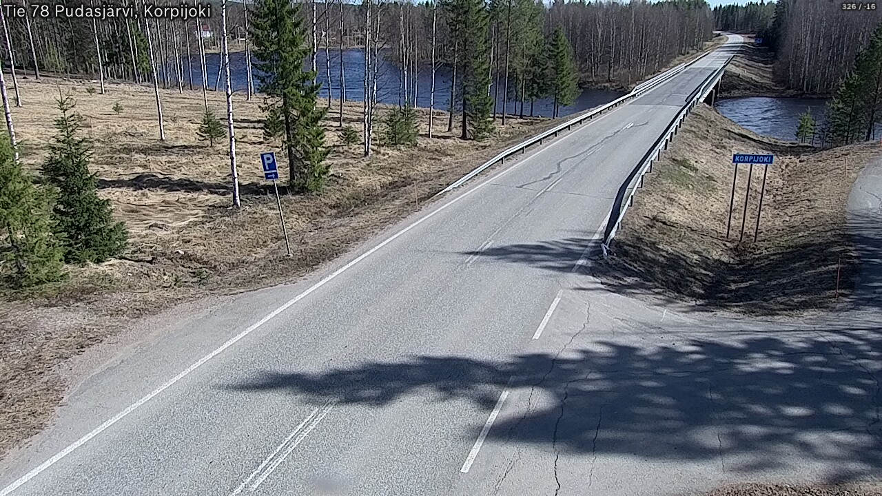 Kelikamerat Kuva Tie 78 Pudasjärvi, Korpijo, Pudasjärvi, Pohjois-Pohjanmaa