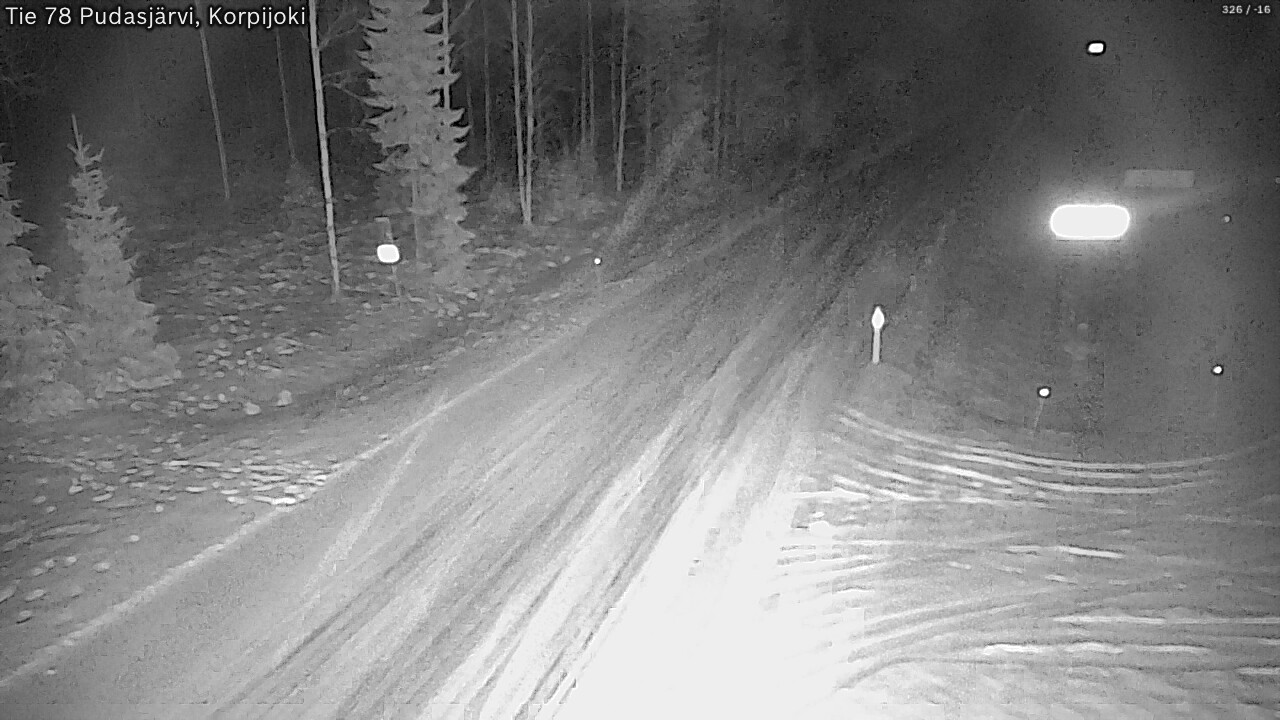 Kelikamerat Kuva Tie 78 Pudasjärvi, Korpijo, Pudasjärvi, Pohjois-Pohjanmaa