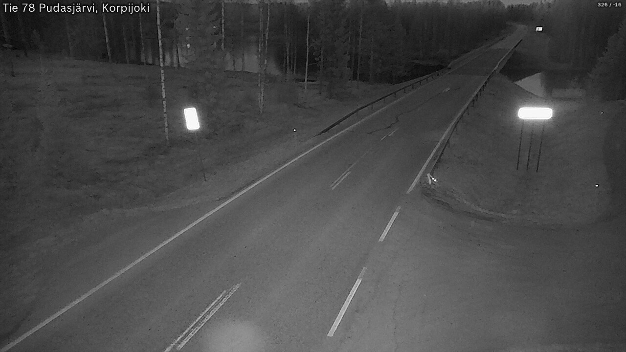 Kelikamerat Kuva Tie 78 Pudasjärvi, Korpijo, Pudasjärvi, Pohjois-Pohjanmaa
