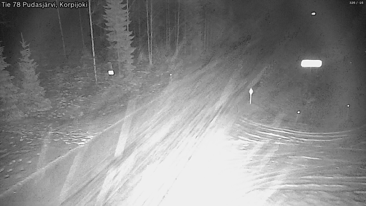 Kelikamerat Kuva Tie 78 Pudasjärvi, Korpijo, Pudasjärvi, Pohjois-Pohjanmaa