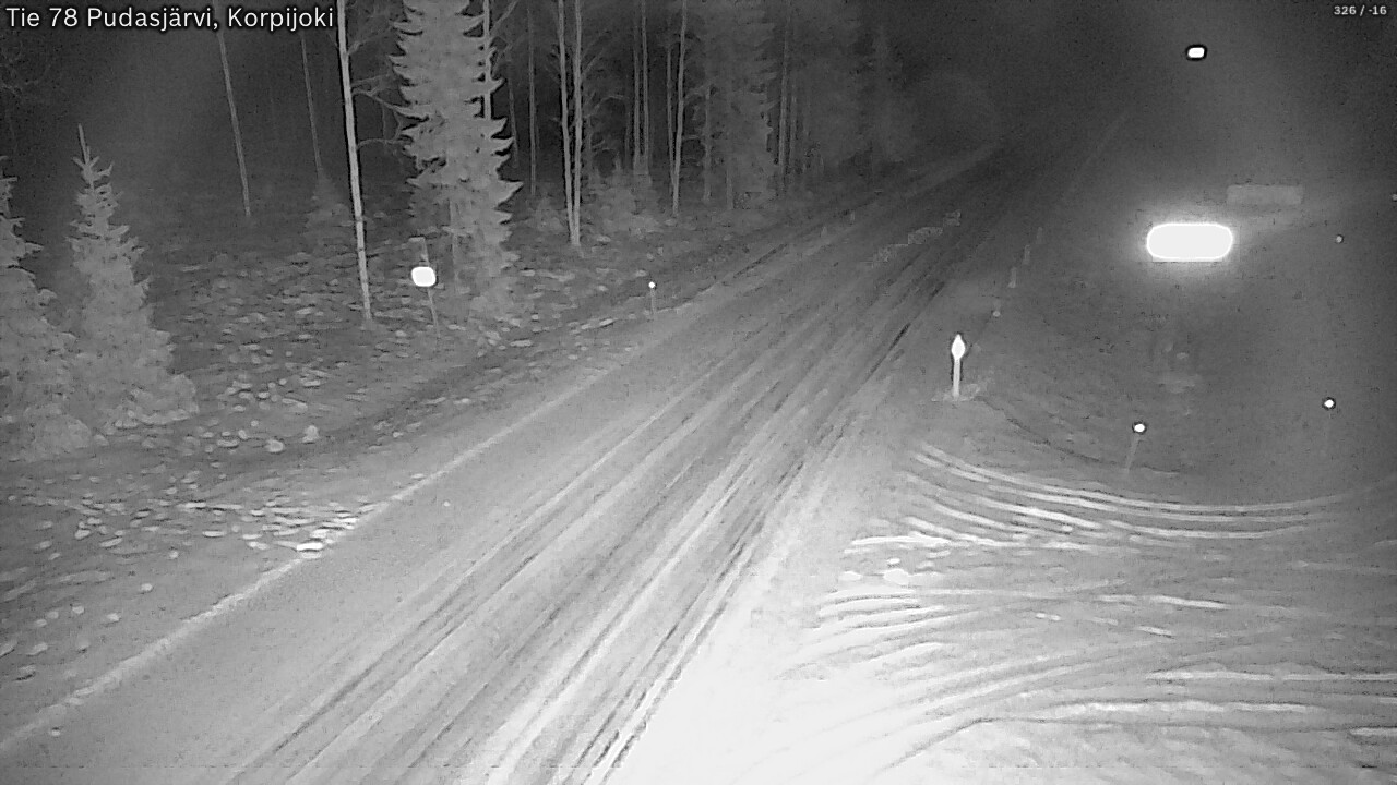 Kelikamerat Kuva Tie 78 Pudasjärvi, Korpijo, Pudasjärvi, Pohjois-Pohjanmaa