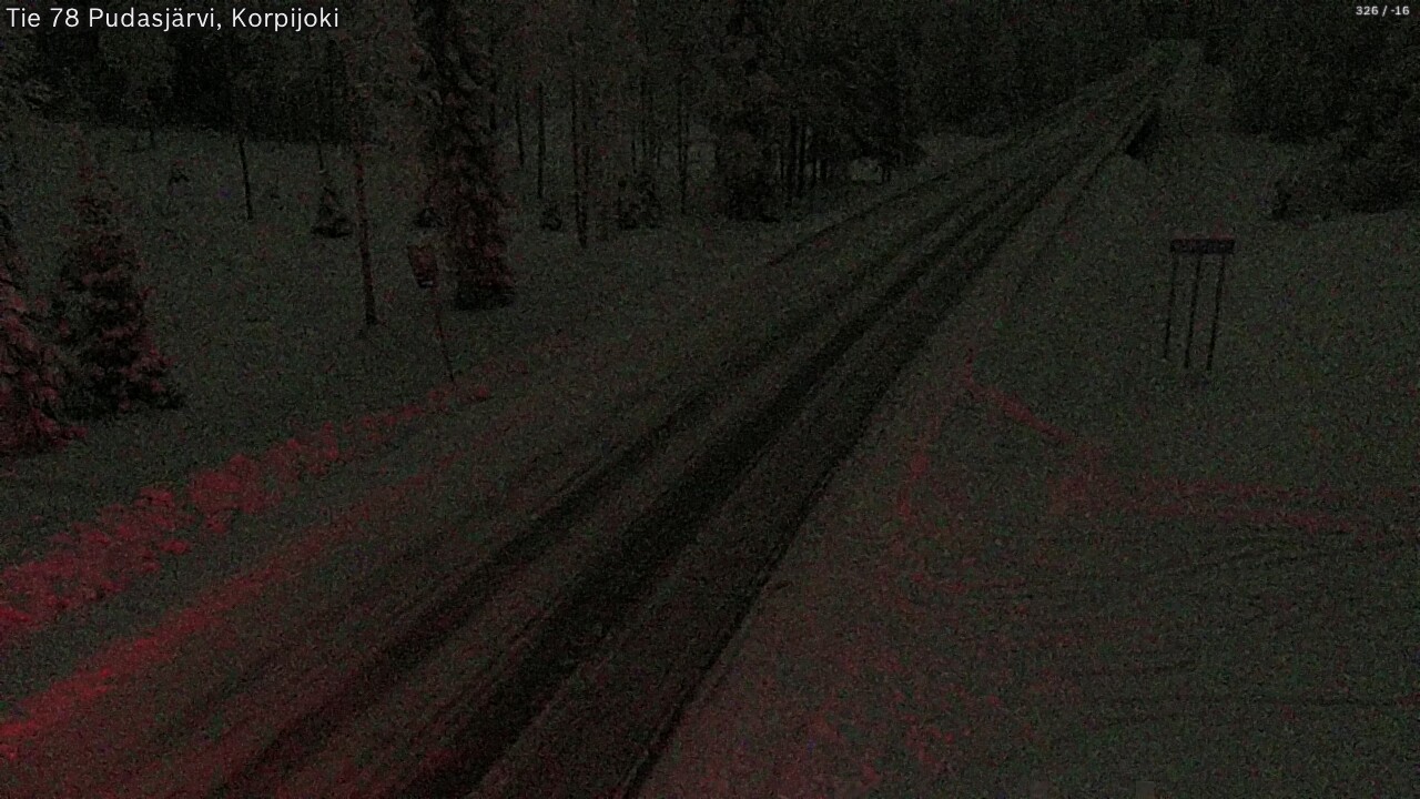 Kelikamerat Kuva Tie 78 Pudasjärvi, Korpijo, Pudasjärvi, Pohjois-Pohjanmaa