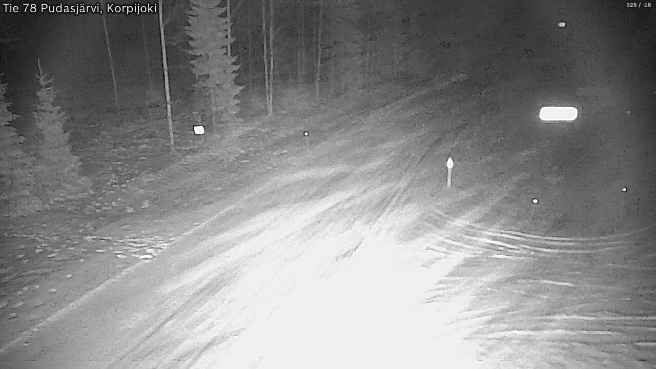 Kelikamerat Kuva Tie 78 Pudasjärvi, Korpijo, Pudasjärvi, Pohjois-Pohjanmaa