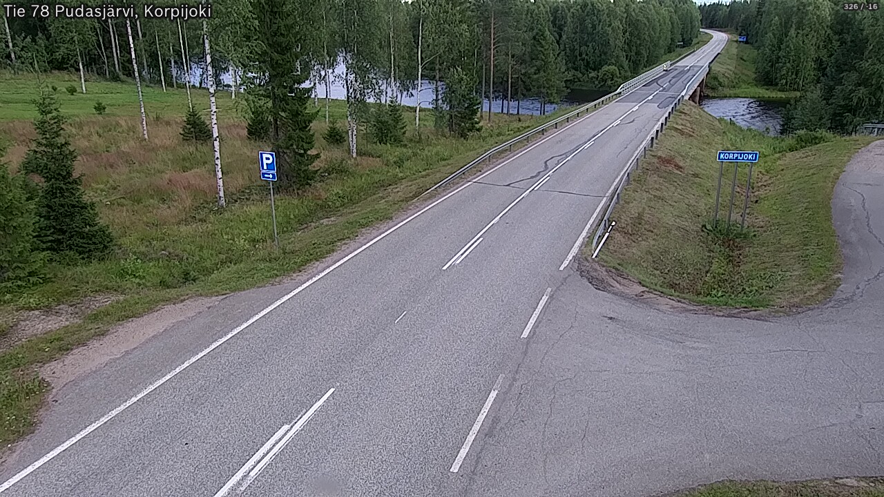 Kelikamerat Kuva Tie 78 Pudasjärvi, Korpijo, Pudasjärvi, Pohjois-Pohjanmaa