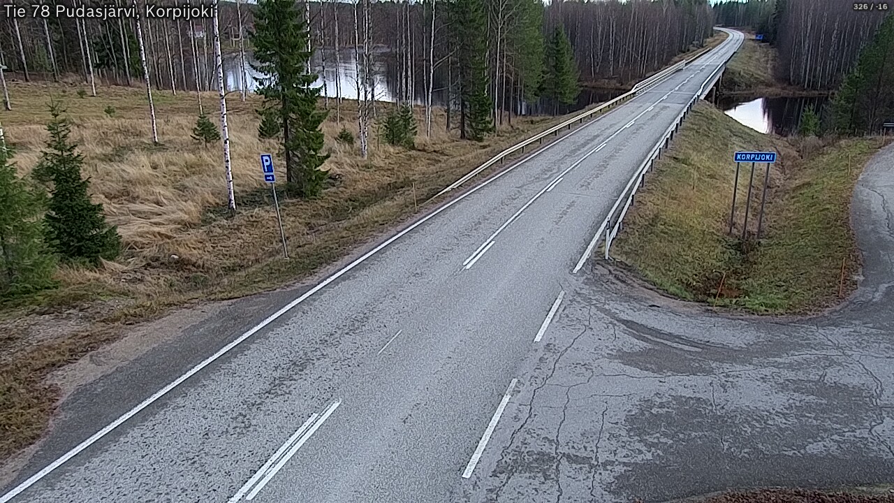 Kelikamerat Kuva Tie 78 Pudasjärvi, Korpijo, Pudasjärvi, Pohjois-Pohjanmaa