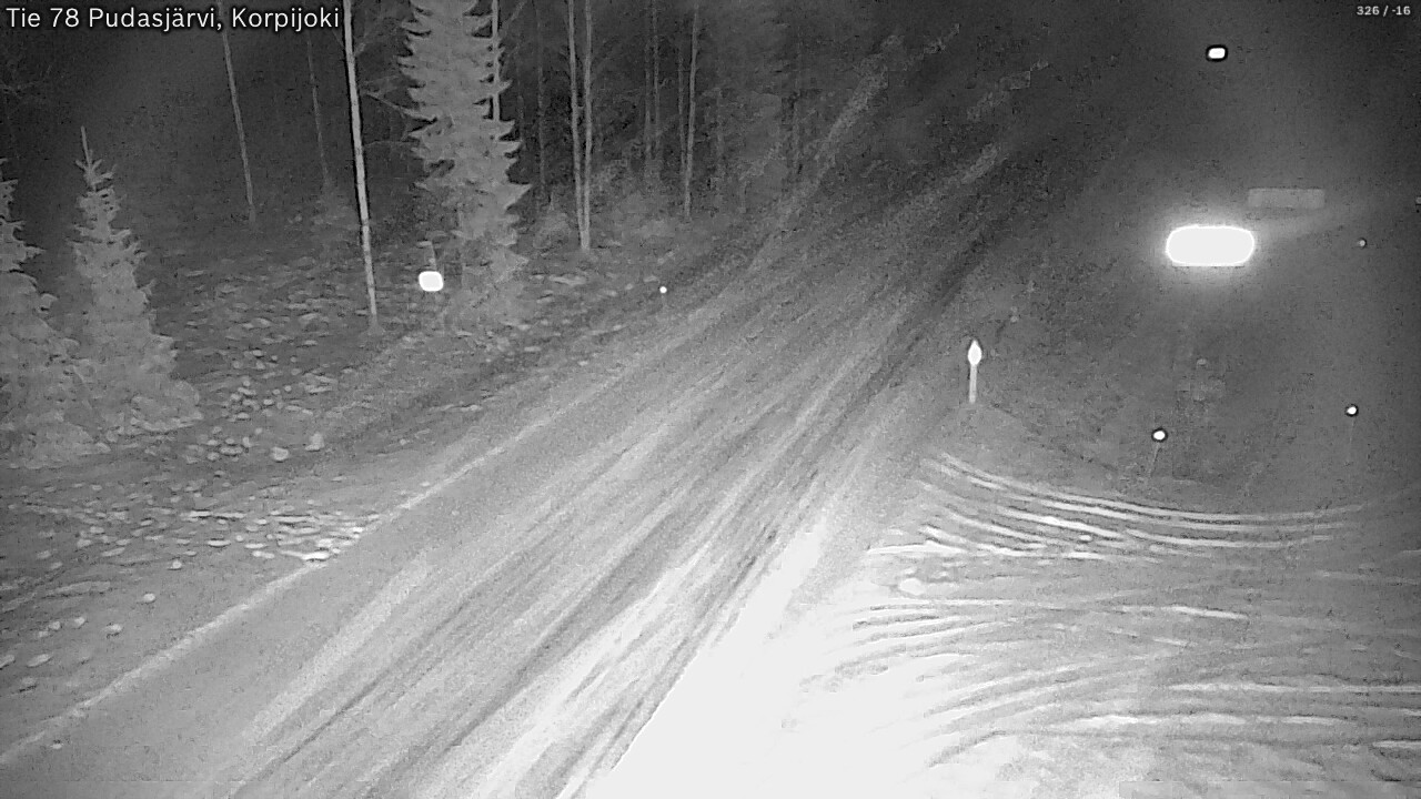 Kelikamerat Kuva Tie 78 Pudasjärvi, Korpijo, Pudasjärvi, Pohjois-Pohjanmaa