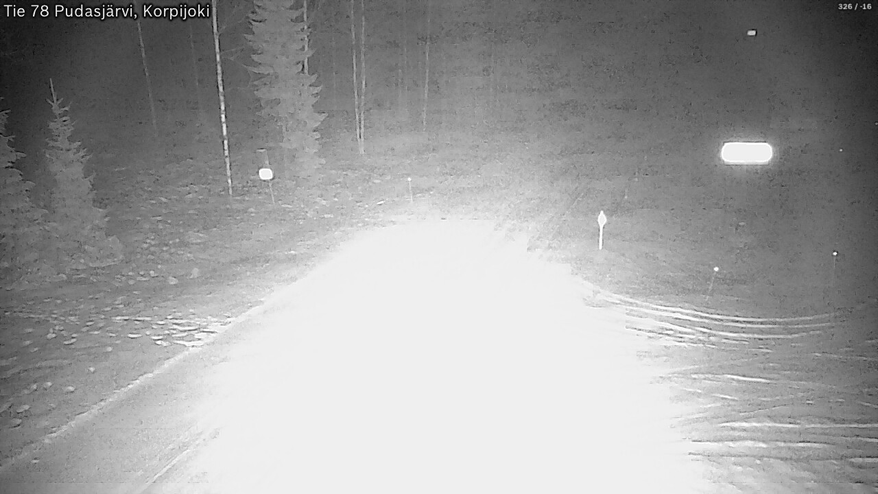 Kelikamerat Kuva Tie 78 Pudasjärvi, Korpijo, Pudasjärvi, Pohjois-Pohjanmaa