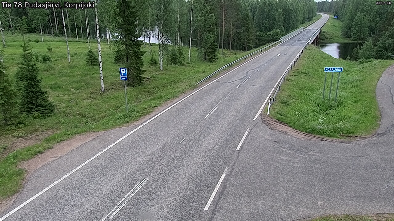 Kelikamerat Kuva Tie 78 Pudasjärvi, Korpijo, Pudasjärvi, Pohjois-Pohjanmaa
