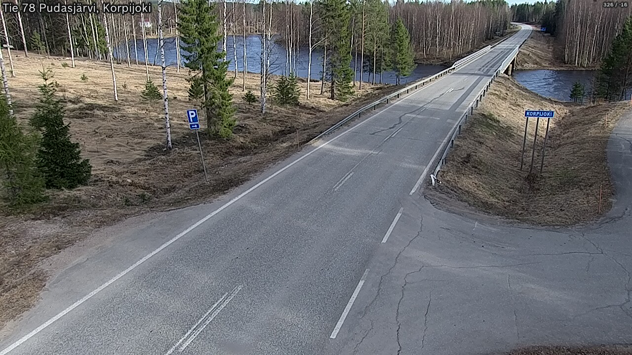 Kelikamerat Kuva Tie 78 Pudasjärvi, Korpijo, Pudasjärvi, Pohjois-Pohjanmaa