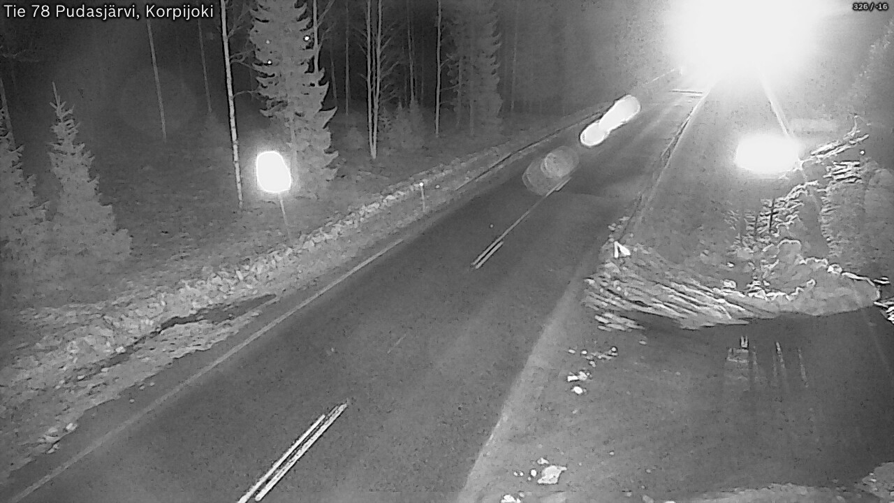 Kelikamerat Kuva Tie 78 Pudasjärvi, Korpijo, Pudasjärvi, Pohjois-Pohjanmaa