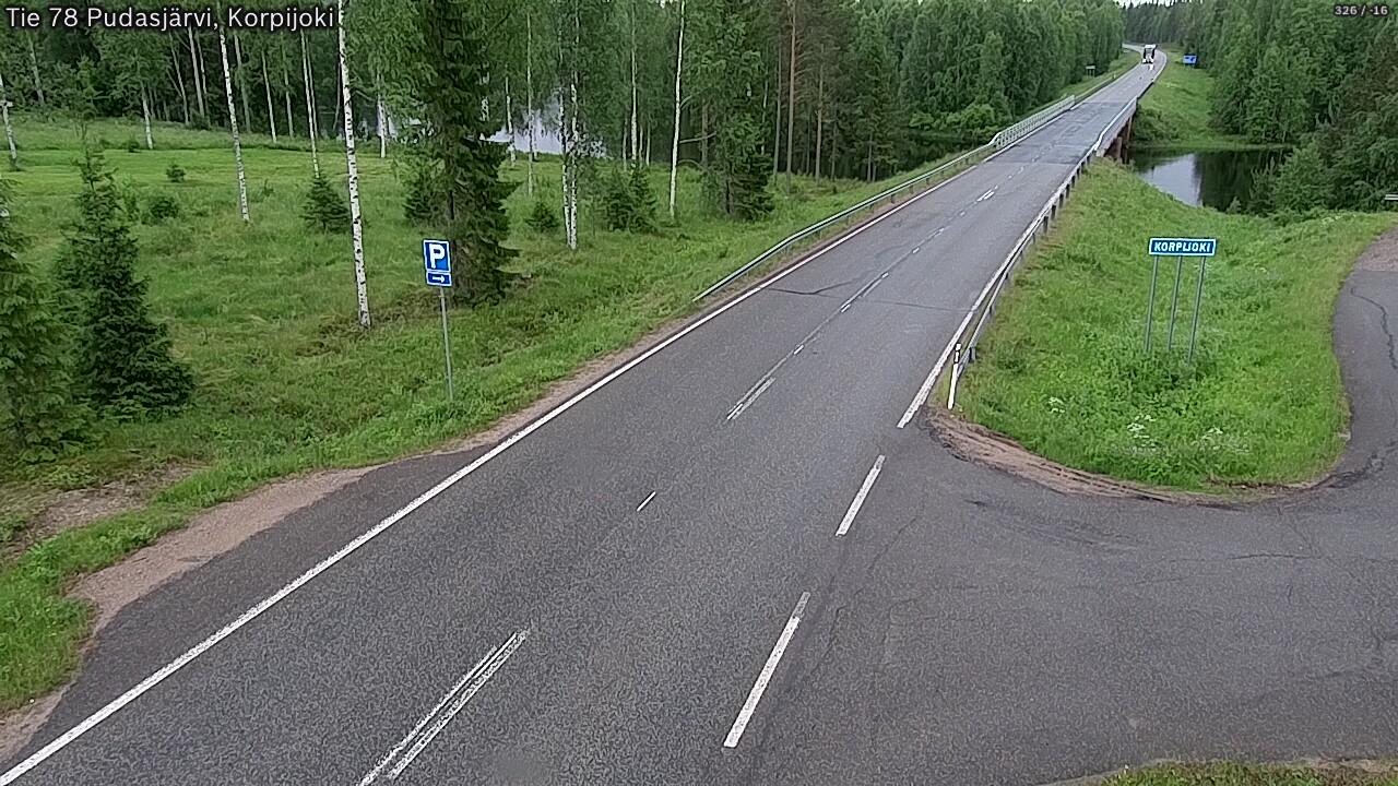 Kelikamerat Kuva Tie 78 Pudasjärvi, Korpijo, Pudasjärvi, Pohjois-Pohjanmaa