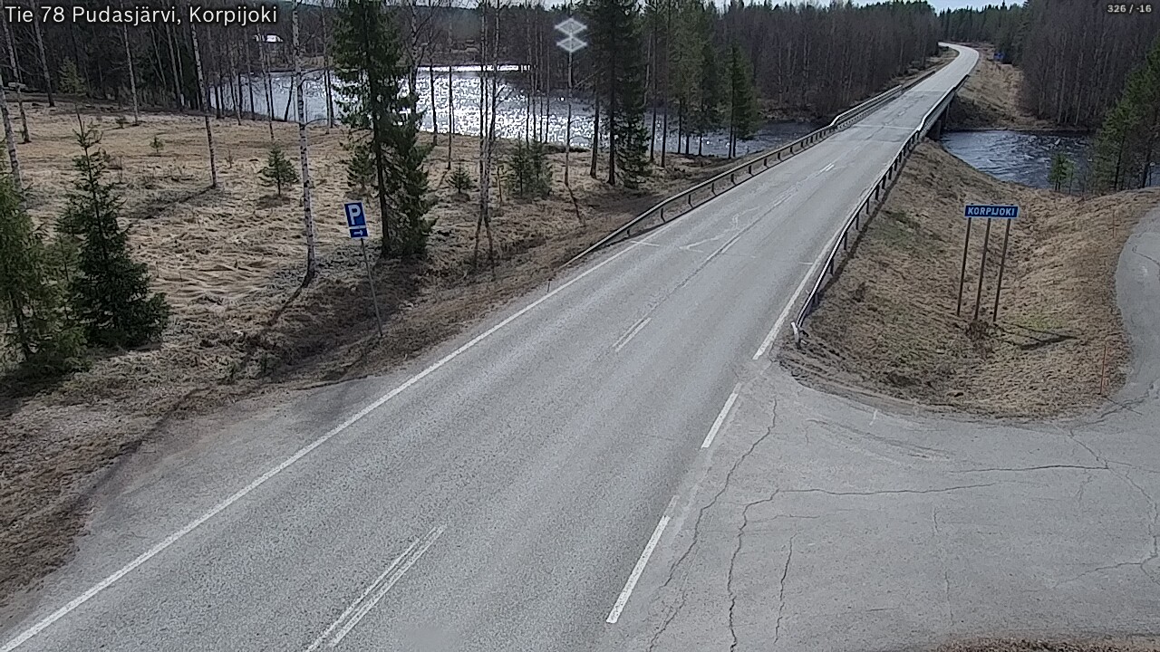 Kelikamerat Kuva Tie 78 Pudasjärvi, Korpijo, Pudasjärvi, Pohjois-Pohjanmaa