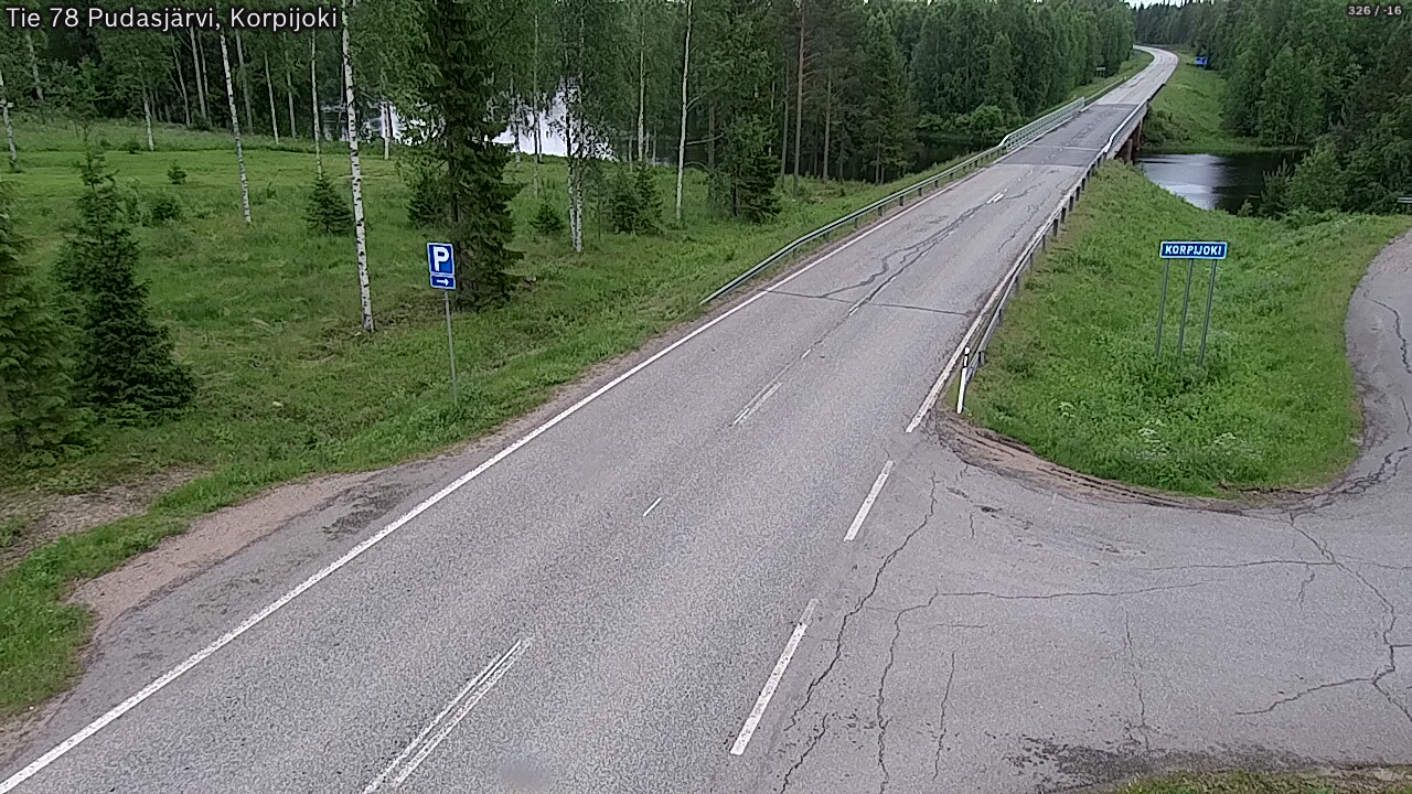 Kelikamerat Kuva Tie 78 Pudasjärvi, Korpijo, Pudasjärvi, Pohjois-Pohjanmaa