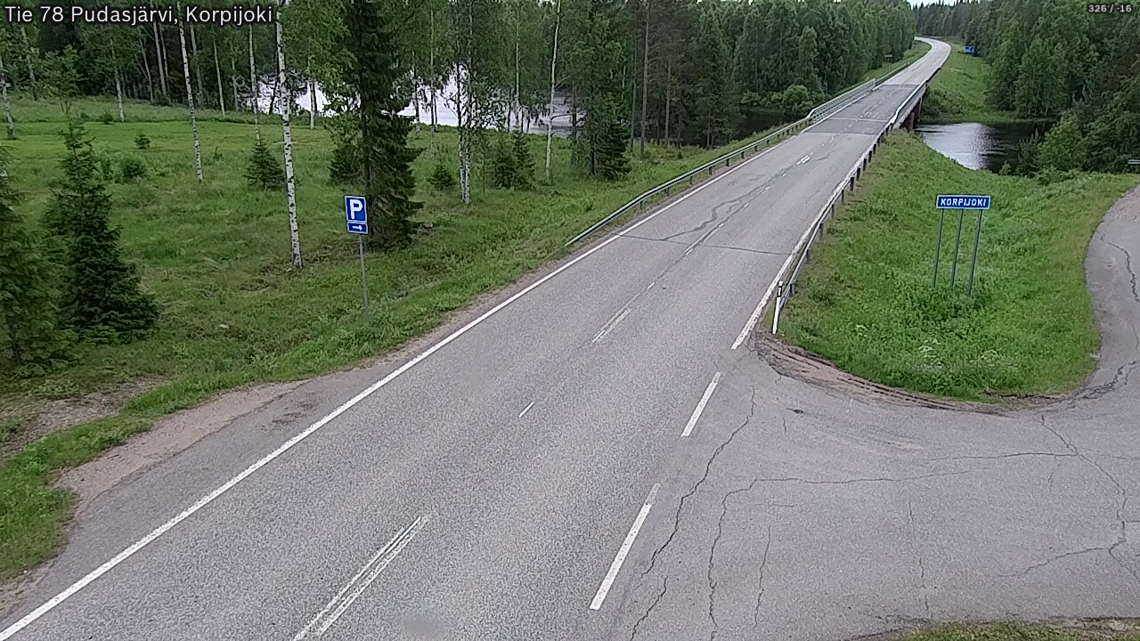 Kelikamerat Kuva Tie 78 Pudasjärvi, Korpijo, Pudasjärvi, Pohjois-Pohjanmaa