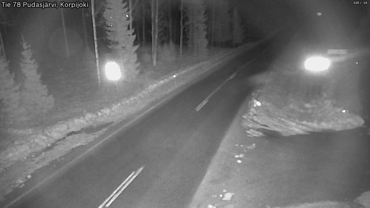 Kelikamerat Kuva Tie 78 Pudasjärvi, Korpijo, Pudasjärvi, Pohjois-Pohjanmaa