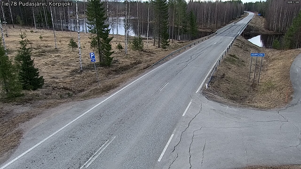 Kelikamerat Kuva Tie 78 Pudasjärvi, Korpijo, Pudasjärvi, Pohjois-Pohjanmaa