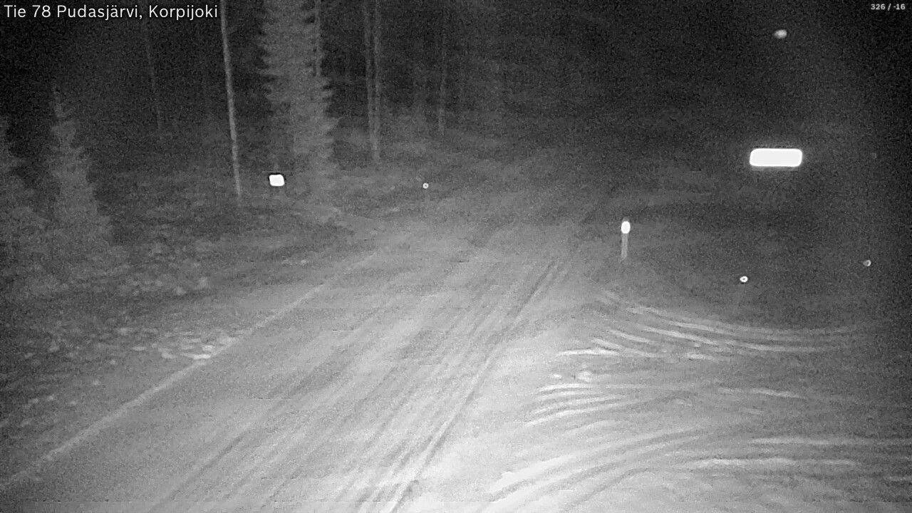 Kelikamerat Kuva Tie 78 Pudasjärvi, Korpijo, Pudasjärvi, Pohjois-Pohjanmaa