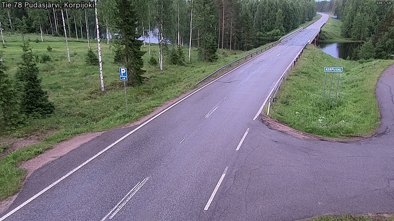 Kelikamerat Kuva Tie 78 Pudasjärvi, Korpijo, Pudasjärvi, Pohjois-Pohjanmaa
