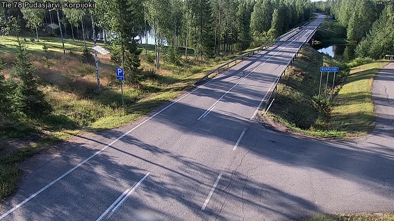Weather Camera Image Väg 78 Pudasjärvi, Korpijoki, Pudasjärvi, Pohjois-Pohjanmaa