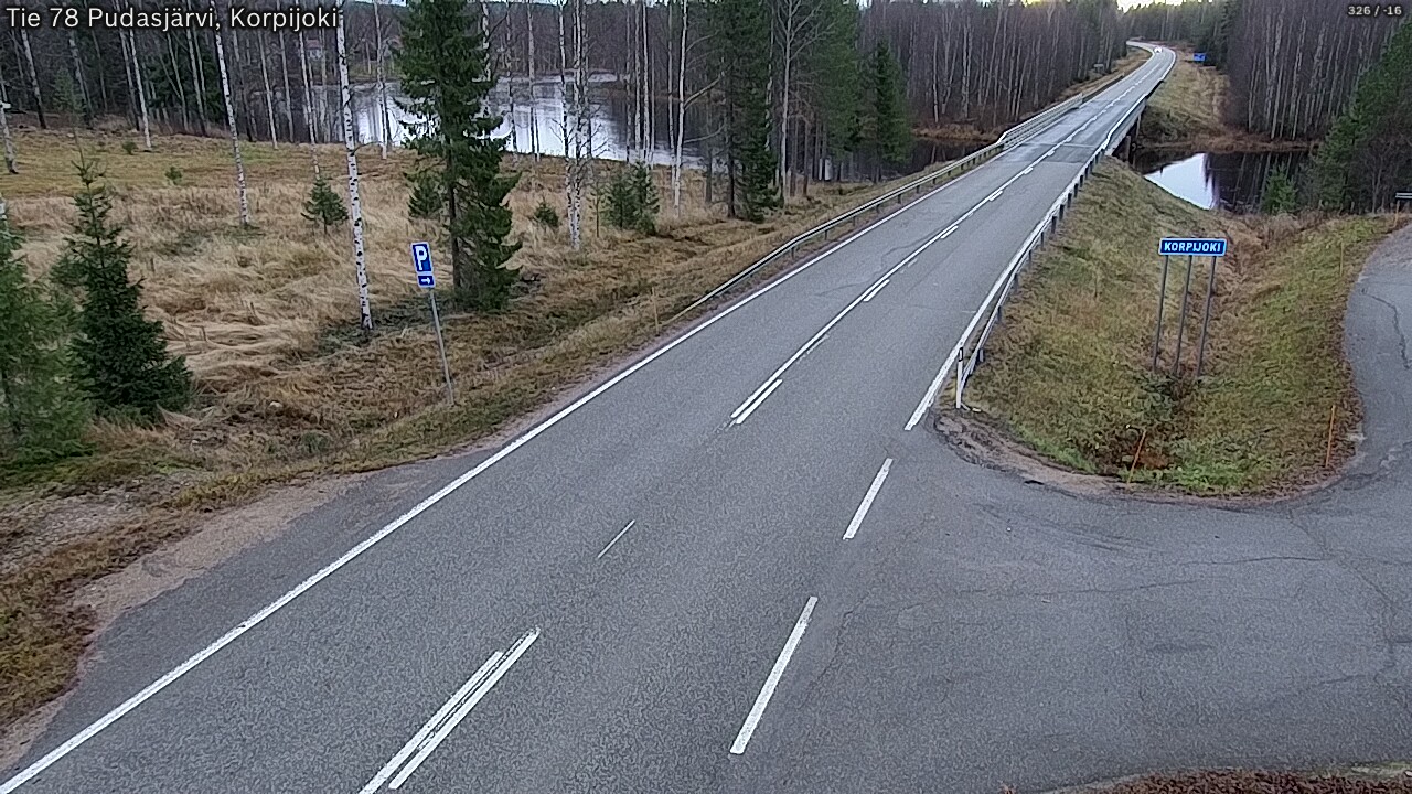 Kelikamerat Kuva Tie 78 Pudasjärvi, Korpijo, Pudasjärvi, Pohjois-Pohjanmaa