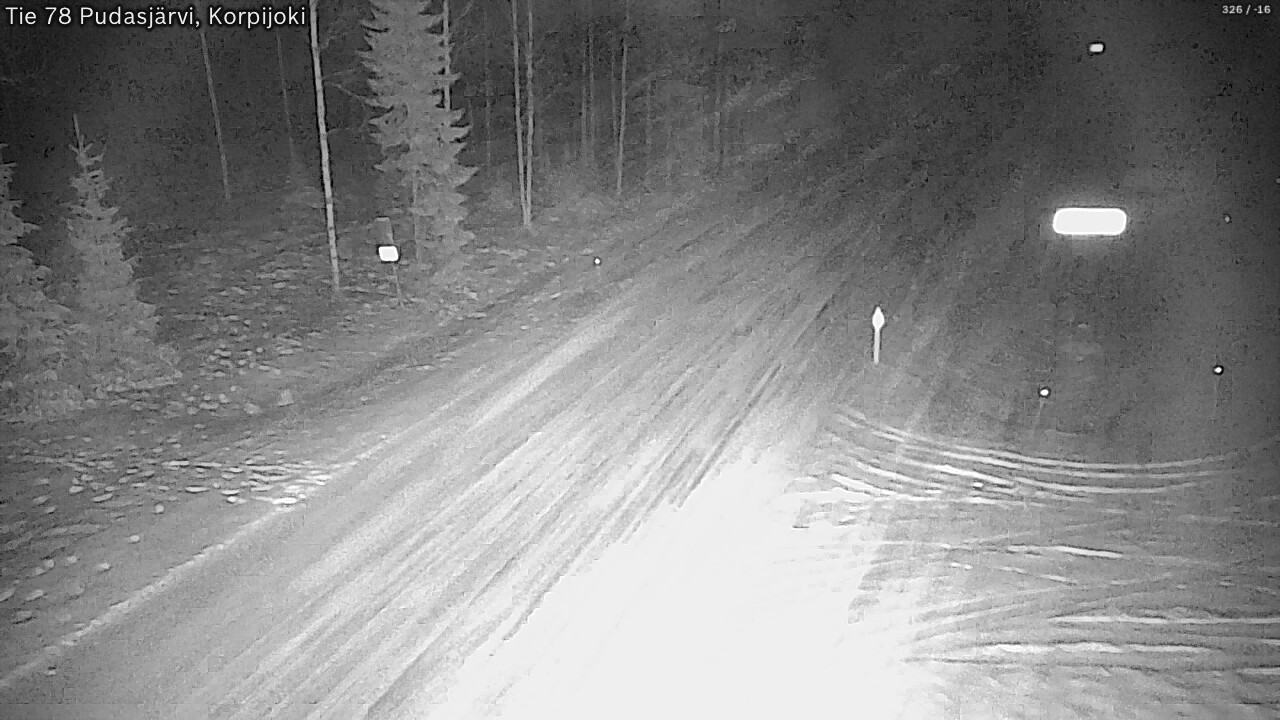 Kelikamerat Kuva Tie 78 Pudasjärvi, Korpijo, Pudasjärvi, Pohjois-Pohjanmaa