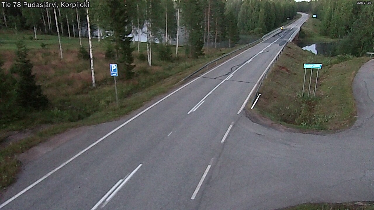 Kelikamerat Kuva Tie 78 Pudasjärvi, Korpijo, Pudasjärvi, Pohjois-Pohjanmaa