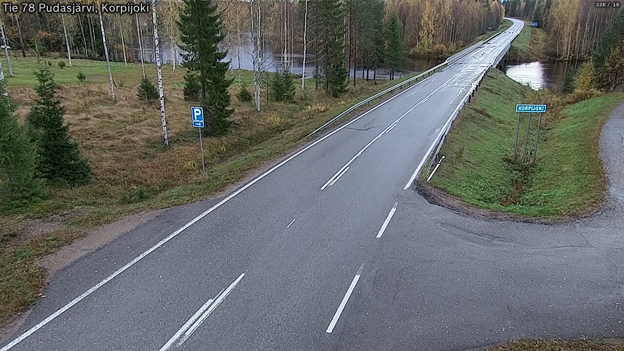 Weather Camera Image Road 78 Pudasjärvi, Korpijoki, Pudasjärvi, Pohjois-Pohjanmaa