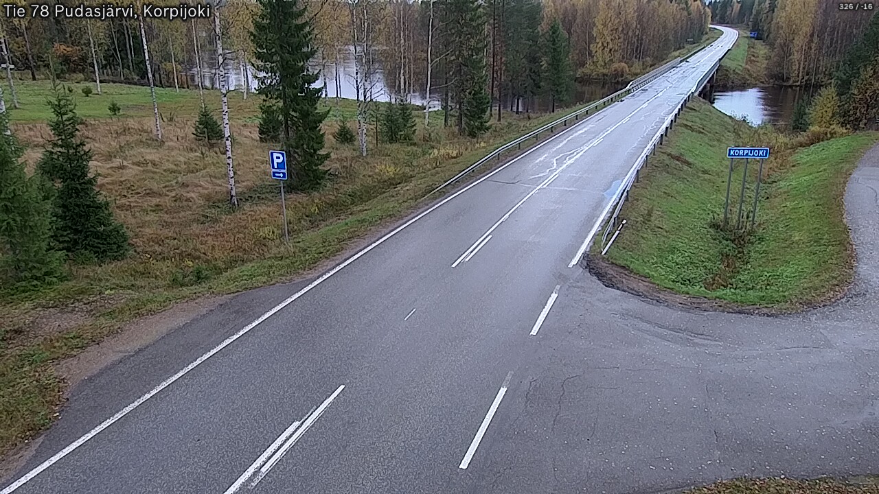 Weather Camera Image Road 78 Pudasjärvi, Korpijoki, Pudasjärvi, Pohjois-Pohjanmaa
