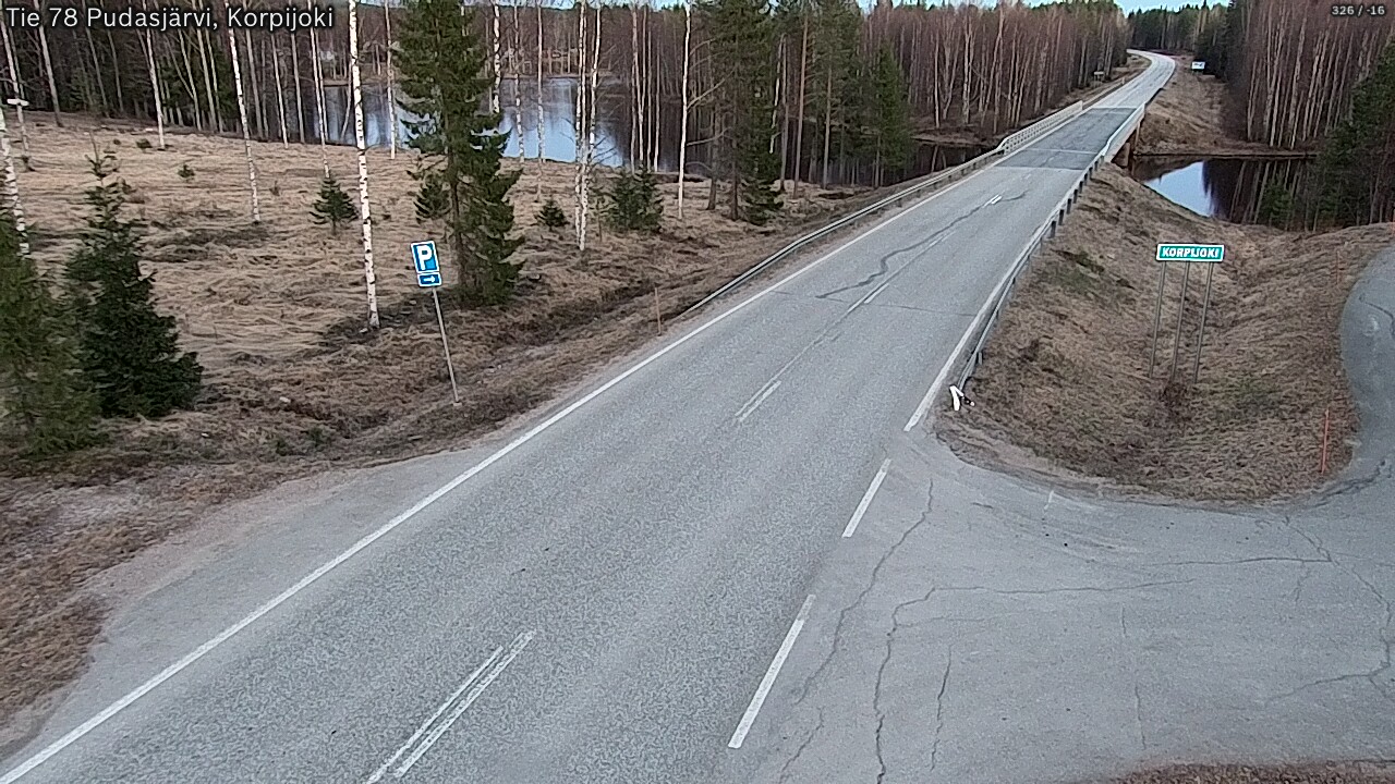 Kelikamerat Kuva Tie 78 Pudasjärvi, Korpijo, Pudasjärvi, Pohjois-Pohjanmaa