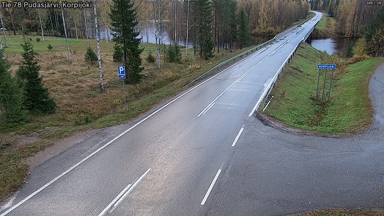 Weather Camera Image Road 78 Pudasjärvi, Korpijoki, Pudasjärvi, Pohjois-Pohjanmaa
