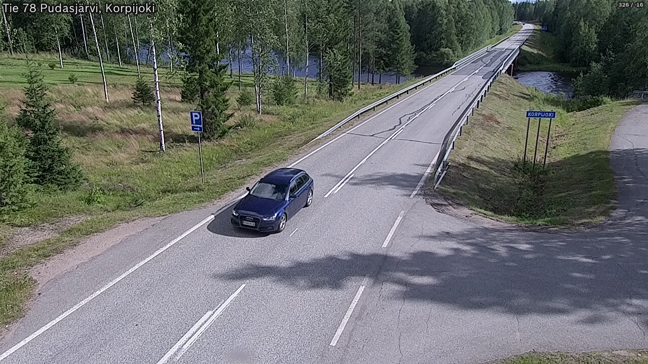 Kelikamerat Kuva Tie 78 Pudasjärvi, Korpijo, Pudasjärvi, Pohjois-Pohjanmaa